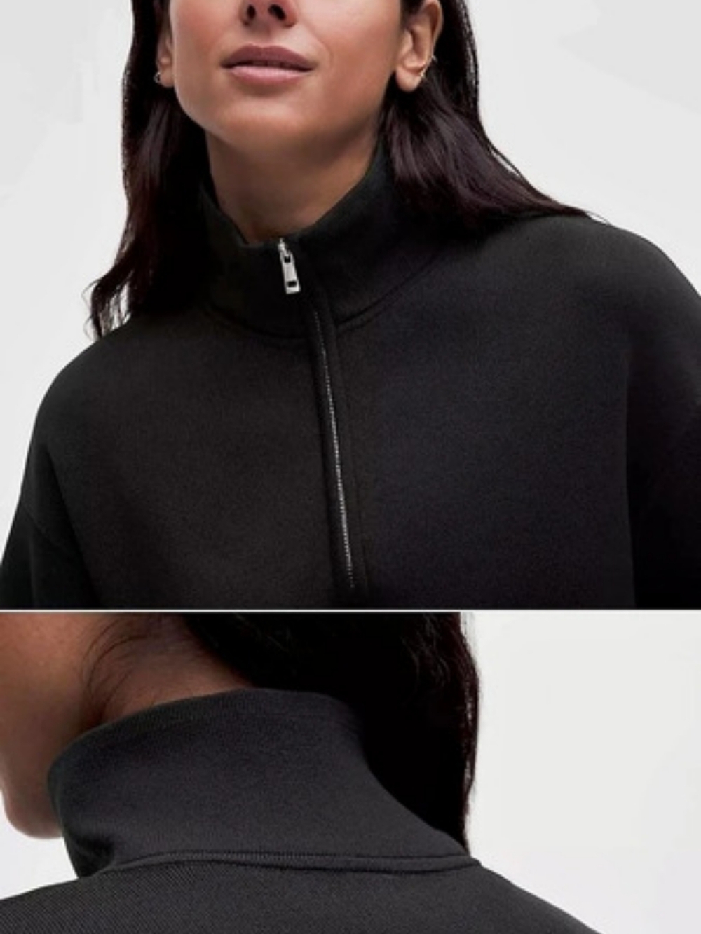lululemon Structured Knit Half-Zip Short-Sleeve Shirt Black Large
